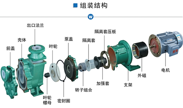 氟塑料磁力泵结构图.jpg